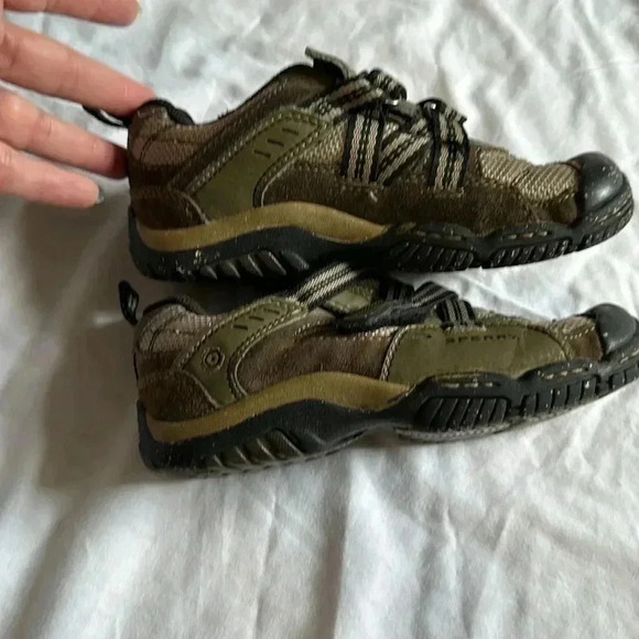 Sperry slip on Velcro closure shoes size 11W outdoors hiking - Picture 8 of 8